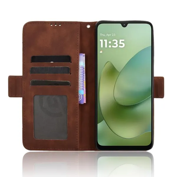SLOT Peňaženkový obal pre Motorola Moto G06 / G06 Power hnedý