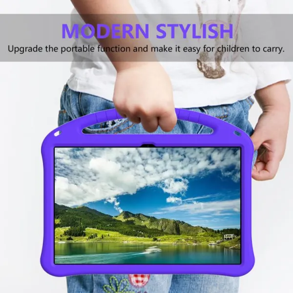 KIDDO Detský obal pre Samsung Galaxy Tab S11 Ultra fialový
