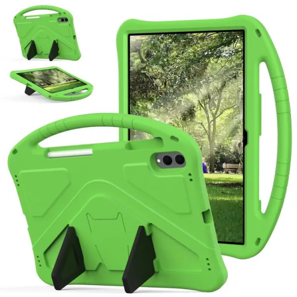 KIDDO Detský obal pre Samsung Galaxy Tab S11 Ultra zelený