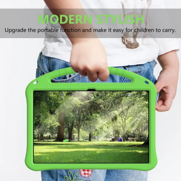 KIDDO Detský obal pre Samsung Galaxy Tab S11 Ultra zelený