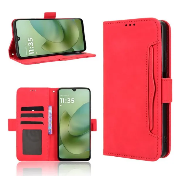 SLOT Peňaženkový obal pre Motorola Moto G06 / G06 Power červený