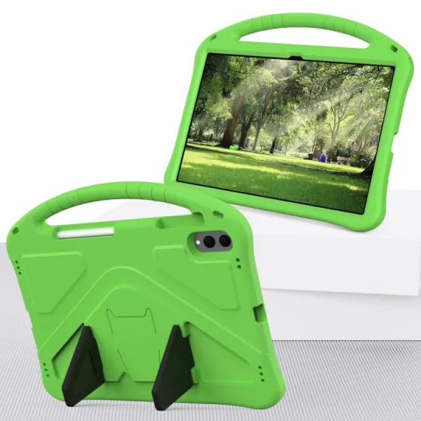 KIDDO Detský obal pre Samsung Galaxy Tab S11 Ultra zelený