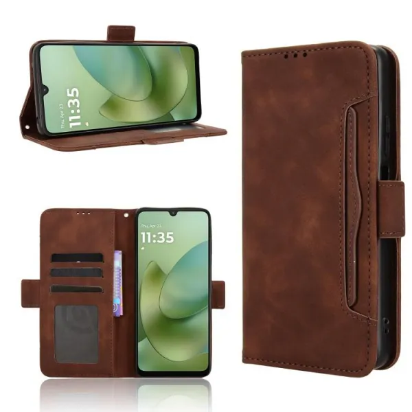 SLOT Peňaženkový obal pre Motorola Moto G06 / G06 Power hnedý