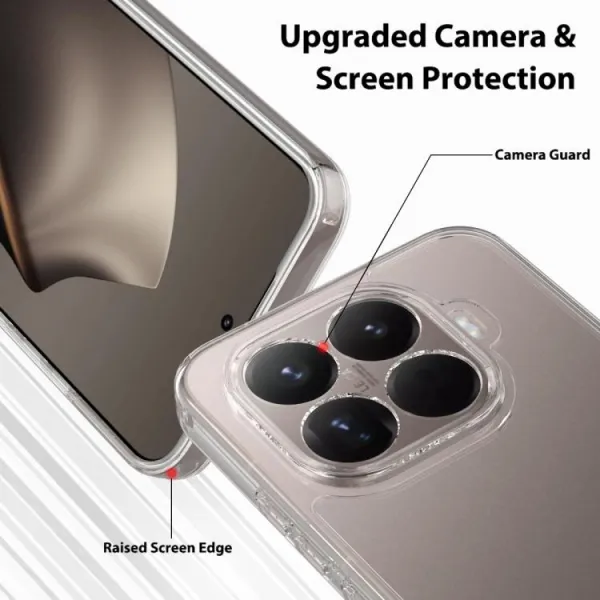 SHOCK Extra odolný kryt Xiaomi 15T Pro priehľadný
