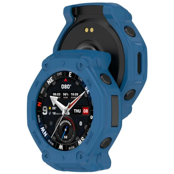 TPU HALF COVER Kryt pre Amazfit T-Rex 3 Pro 48mm modrý