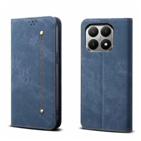 DENIM Peňaženkový kryt pre Xiaomi 15T modrý