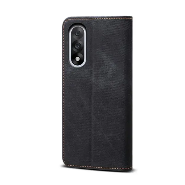 DENIM Peňaženkový kryt pre OnePlus Nord 5 5G čierny