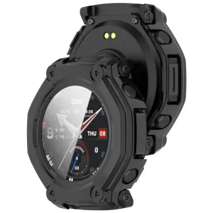 PC FULL COVER Plastový kryt so sklom pre Amazfit T-Rex 3 Pro 48mm čierny