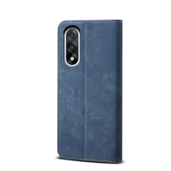 DENIM Peňaženkový kryt pre OnePlus Nord 5 5G modrý