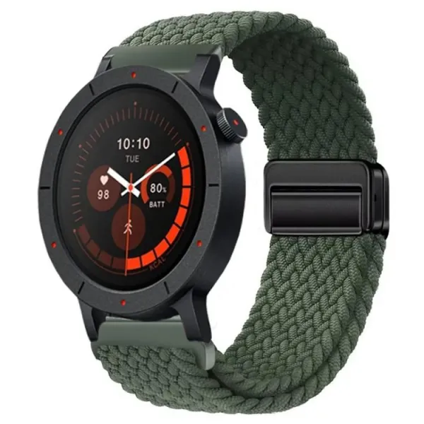 BRAIDED Nylonový remienok pre CMF Watch 3 Pro tmavozelený