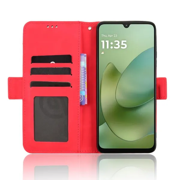 SLOT Peňaženkový obal pre Motorola Moto G06 / G06 Power červený