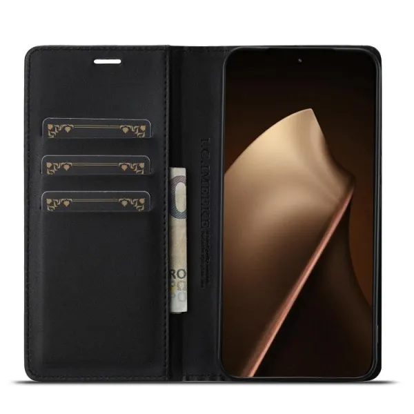 IMEEKE CARBON Peňaženkový obal pre Xiaomi 15T Pro