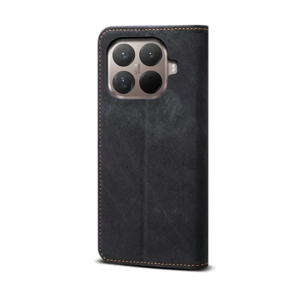 DENIM Peňaženkový kryt pre Xiaomi 15T Pro čierny