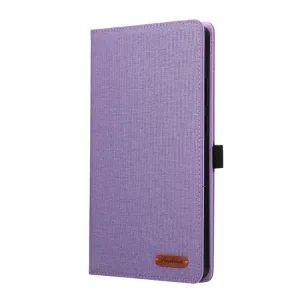 FABRIC Zaklápací obal pre Lenovo Tab One / Lenovo Tab K9 fialový