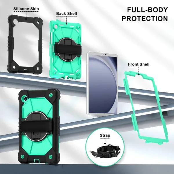 SOLID Odolný obal pre Samsung Galaxy Tab A11 mentolový
