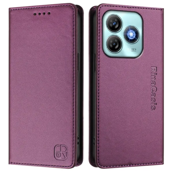 RINA Zaklápacie puzdro pre ZTE Blade A75 tmavofialové