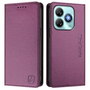RINA Zaklápacie puzdro pre ZTE Blade A75 tmavofialové