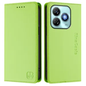 RINA Zaklápacie puzdro pre ZTE Blade A75 svetlozelené