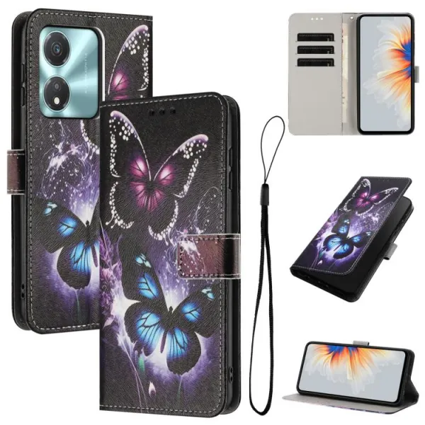 ART Peňaženkový obal pre Honor X5c Plus BUTTERFLIES