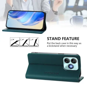 RINA Zaklápacie puzdro pre ZTE Blade A75 tmavozelené
