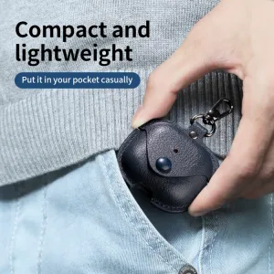 LEATHER POCKET Puzdro pre slúchadlá AirPods Pro 3 modré