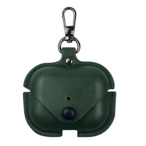 LEATHER POCKET Puzdro pre slúchadlá AirPods Pro 3 zelené