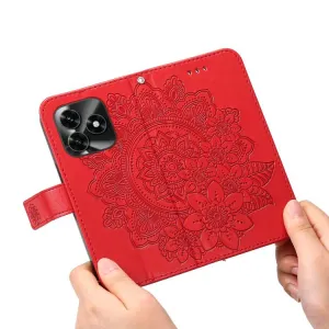ART MANDALA Peňaženkový obal pre Honor X5c Plus červený