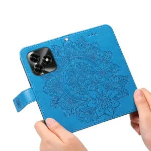 ART MANDALA Peňaženkový obal pre Honor X5c Plus modrý