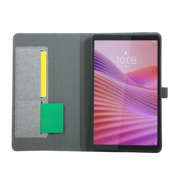 FABRIC Zaklápací obal pre Lenovo Tab One / Lenovo Tab K9 šedý