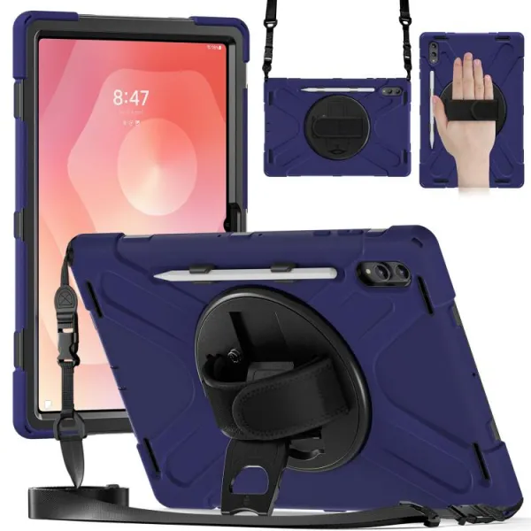 SOLID Odolný obal pre Samsung Galaxy Tab S11 Ultra tmavomodrý