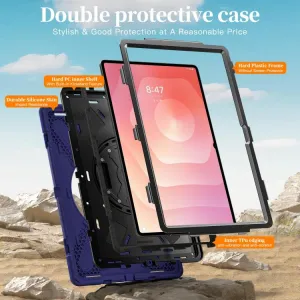 SOLID Odolný obal pre Samsung Galaxy Tab S11 Ultra tmavomodrý