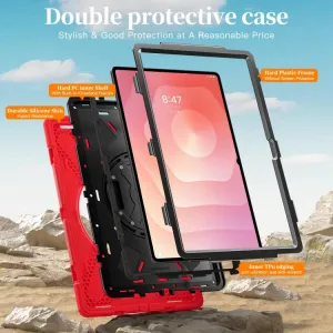 SOLID Odolný obal pre Samsung Galaxy Tab S11 Ultra červený