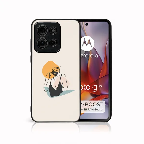 MY ART Ochranný kryt pre Motorola Moto G75 5G WOMAN (197)