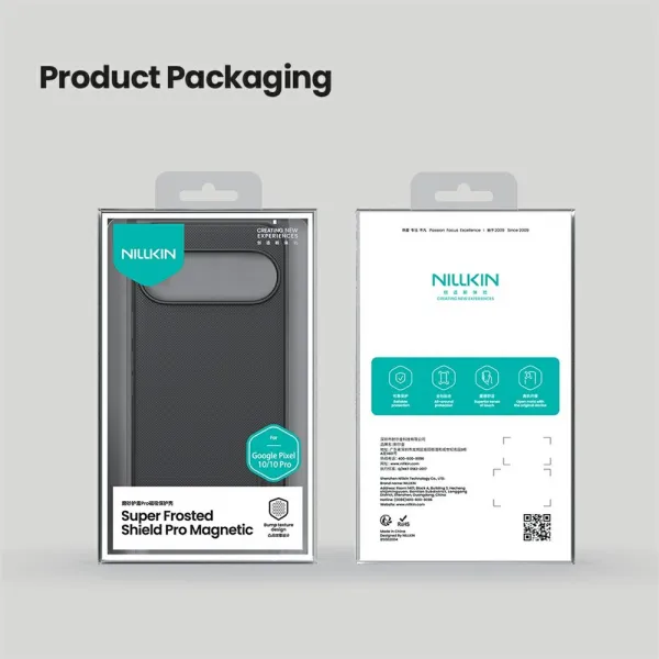 Nillkin Super Frosted PRO Magnetic Google Pixel 10/10 Pro Black