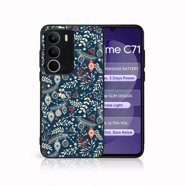 MY ART Kryt s vianočným dizajnom Realme C71 MISTLETOE (070)