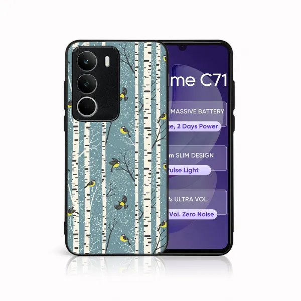 MY ART Kryt s vianočným dizajnom Realme C71 BIRCH (072)