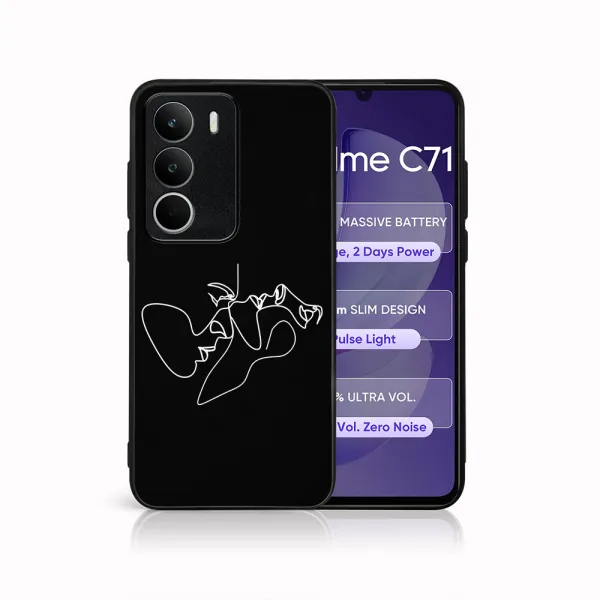 MY ART Ochranný kryt pre Realme C71 FACES (196)
