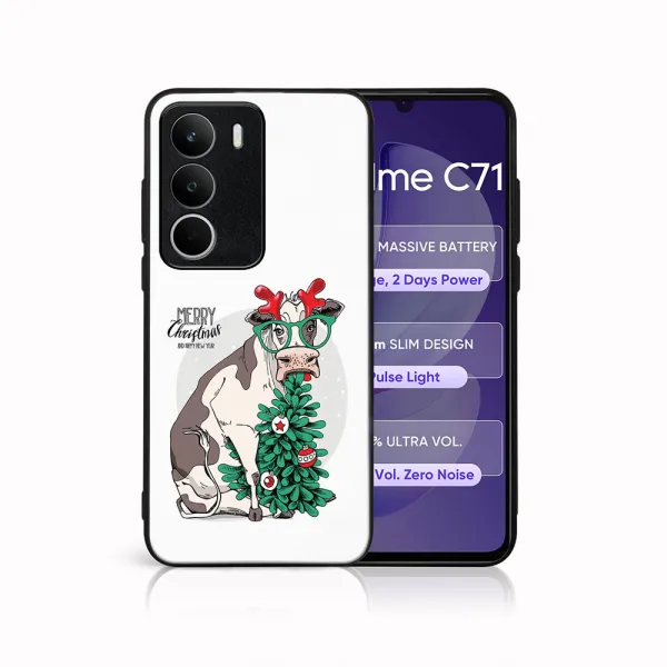 MY ART Kryt s vianočným dizajnom Realme C71 MERRY CHRISTMAS (074)