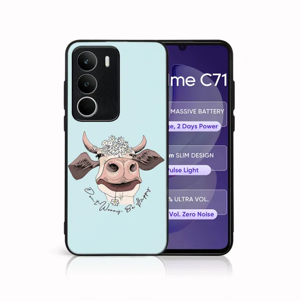 MY ART Ochranný kryt pre Realme C71 HAPPY COW (181)