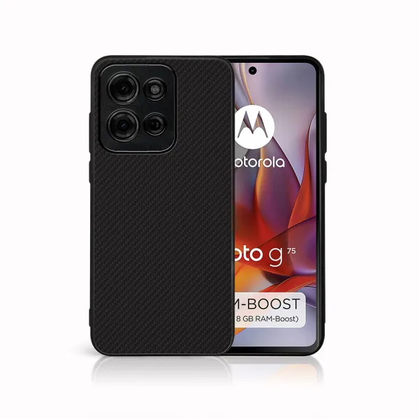 MY ART Ochranný kryt pre Motorola Moto G75 5G CARBON (231)
