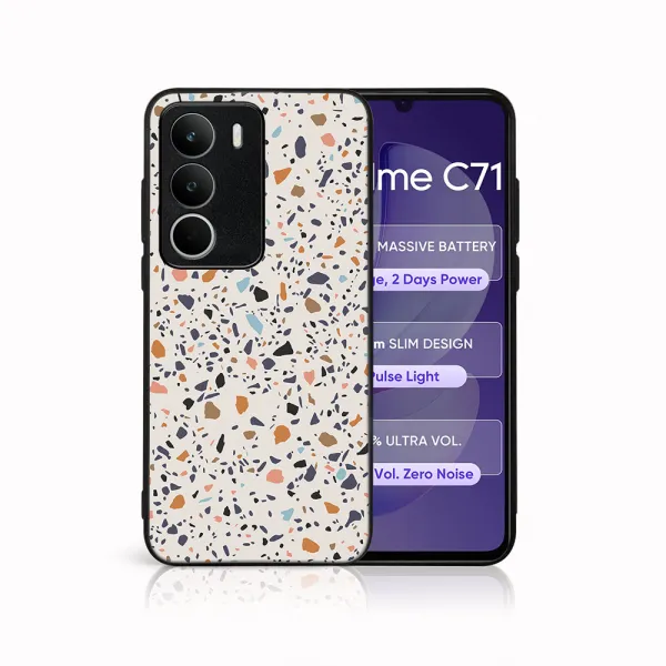 MY ART Ochranný kryt pre Realme C71 BEIGE TERRAZZO (162)