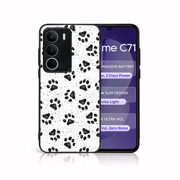 MY ART Ochranný kryt pre Realme C71 PAWS (185)