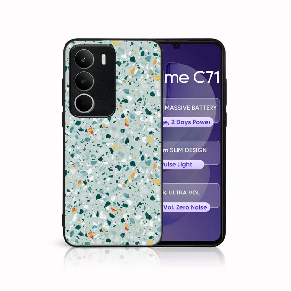 MY ART Ochranný kryt pre Realme C71 BLUE TERRAZZO (164)