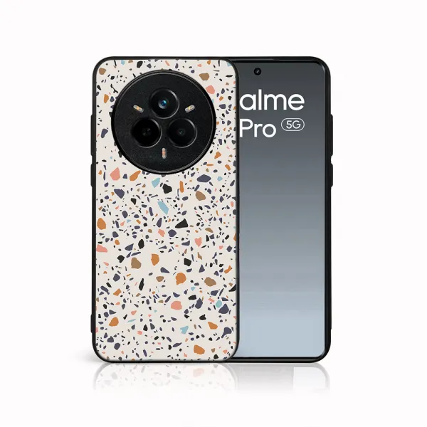 MY ART Ochranný kryt pre Realme 14 Pro+ 5G BEIGE TERRAZZO (162)