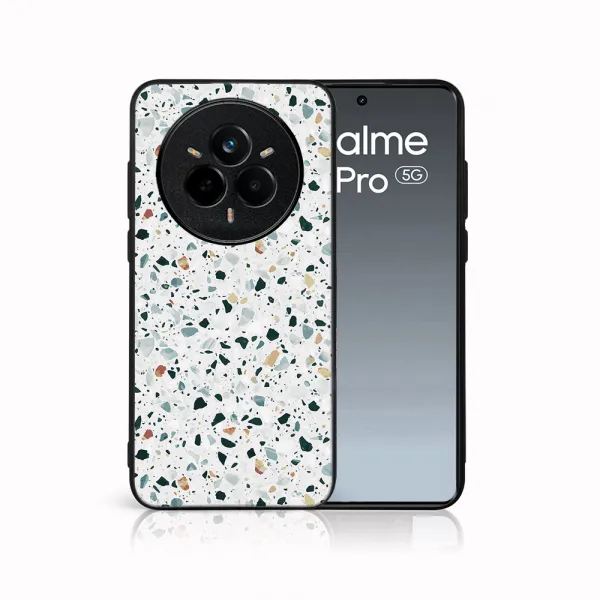 MY ART Ochranný kryt pre Realme 14 Pro+ 5G GREY TERRAZZO (163)