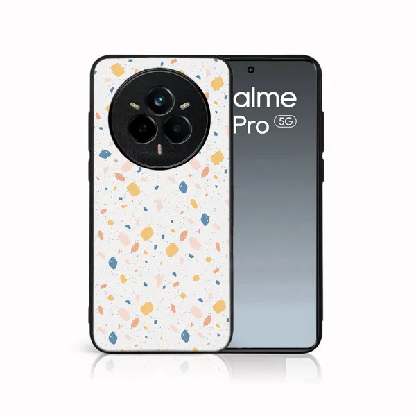 MY ART Ochranný kryt pre Realme 14 Pro+ 5G ORANGE TERRAZZO (165)