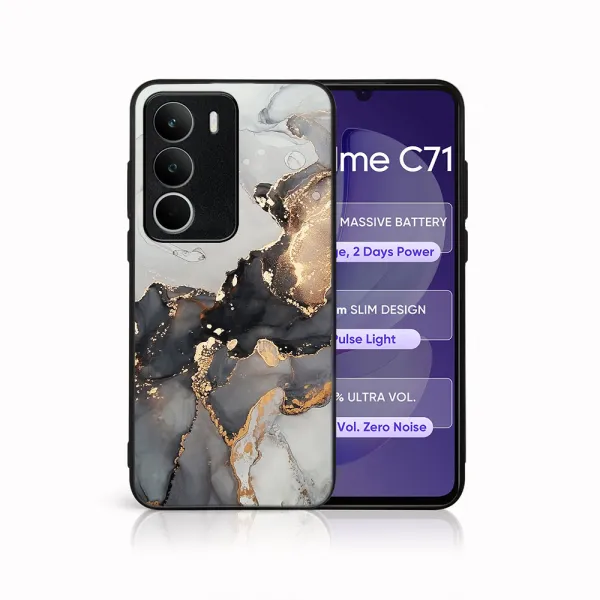 MY ART Ochranný kryt pre Realme C71 GREY MARBLE (140)