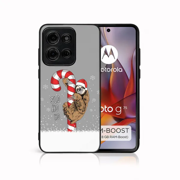 MY ART Kryt s vianočným dizajnom Motorola Moto G75 5G CANDY (076)