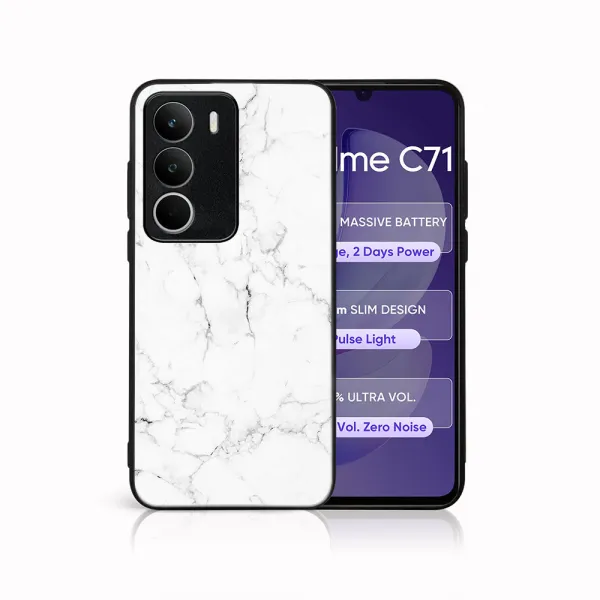 MY ART Ochranný kryt pre Realme C71 WHITE MARBLE (144)