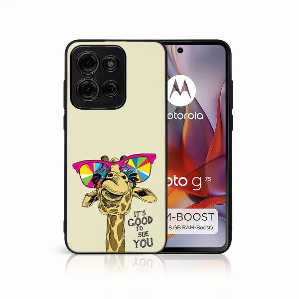 MY ART Ochranný kryt pre Motorola Moto G75 5G GIRAFFE (180)